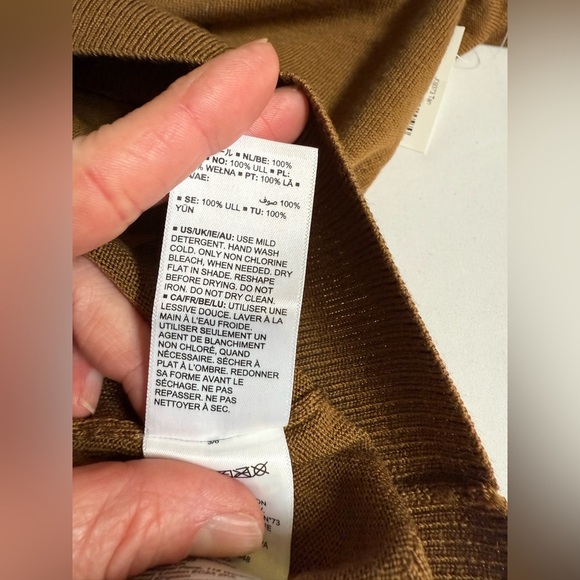 PARIS SUNDAY Men's brown 100% Fine Merino Wool crew neck Sweater size XXL - Picture 4 of 13